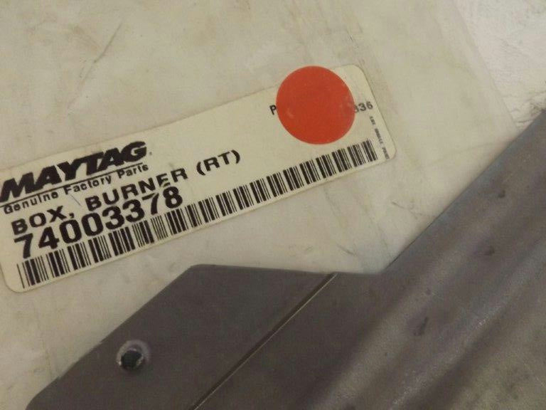 MAYTAG WHIRLPOOL STOVE 74003378 RIGHT BOX BURNER NEW MAYTAG WHIRLPOOL STOVE 74003378 RIGHT BOX BURNER NEW